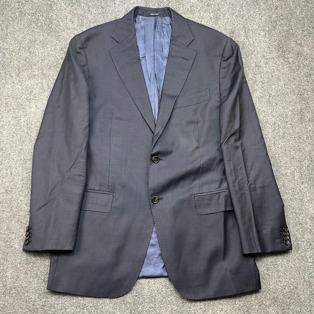 Suitsupply Napoli Int Blazer 40L Navy Blue Wool Vitale Barberis Canonico P2778I